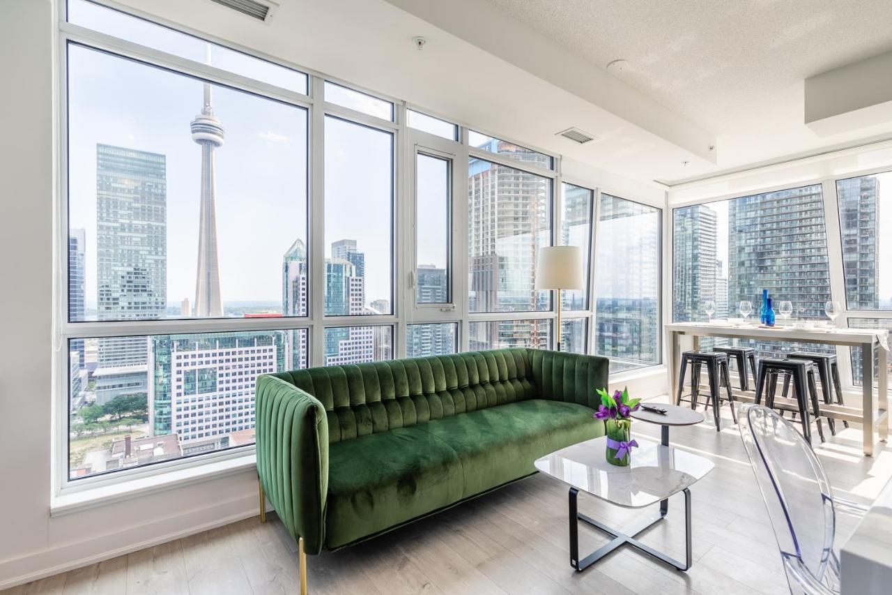 Luxury 2 Bedroom In The Heart Of Entertainment District W/ Cn Tower View Toronto Exteriör bild